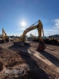 Used Komatsu Excavator in yard